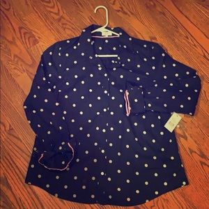 Crown & Ivy Button Down Top NWT